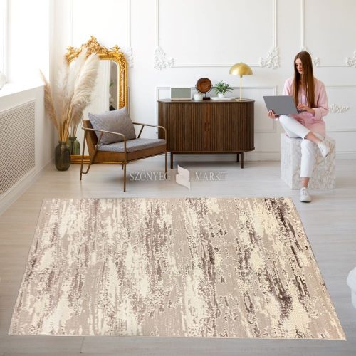 Ester 7156 modern mintájú szőnyeg (Beige) 80x250 cm